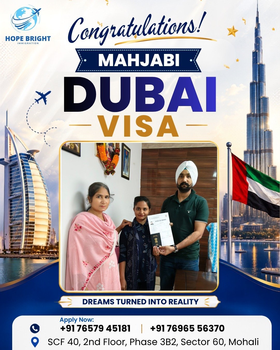 Client Testimonial & Visa Approval